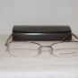 New BCBG Maxazria Cyprus Gunmetal Eyeglasses: Mod. Cyprus 52-18 & Case