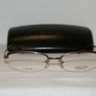 Brand New Calvin Klein Brown 574 49-18 Eyeglasses: Mod. 574 (088) & Case
