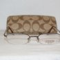 Brand New Coach Greenwich Tan 49-19 Eyeglasses: Mod. Greenwich & Case