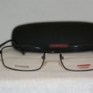 Brand New Carrera 7502 Black Titanium 0003 Eyeglasses: Mod. 7502T 52-18 & Case