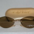 Brand New Caviar M1823 Shiny Gold (C16) Sunglasses: Mod. 1823 52-18 & Case