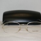 Brand New Calvin Klein 263 Silver 49-21 Eyeglasses: Mod. 263 (542) 49-21 & Case