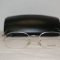 Brand New Calvin Klein 263 Silver 49-21 Eyeglasses: Mod. 263 (542) 49-21 & Case