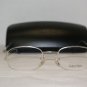 Brand New Calvin Klein 263 Silver 49-21 Eyeglasses: Mod. 263 (542) 49-21 & Case