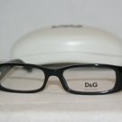 Brand New D&G Dolce & Gabbana Black Eyeglasses: Mod. DD 1163 (501) 50-15 & Case