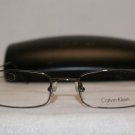 Brand New Calvin Klein 193 Gunmetal 598 Eyeglasses: Mod. 193 49-19 & Case