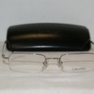 Brand New Calvin Klein Silver 408 46-19 Eyeglasses: Mod. 408 (565) & Case