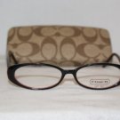Brand New Coach Becky Black 50-14 Eyeglasses: Mod. Becky & Case