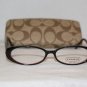 Brand New Coach Becky Black 50-14 Eyeglasses: Mod. Becky & Case