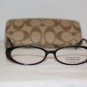 Brand New Coach Becky Black 50-14 Eyeglasses: Mod. Becky & Case