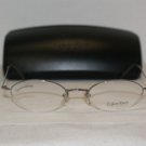 Brand New Calvin Klein 161 Silver 48-19 Eyeglasses: Mod. 161 (565) 48-19 & Case