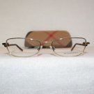 Brand New Burberry 1009 49-16 Gold Col. 1002 Eyeglasses: Mod. 1009 & Case