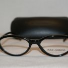 Brand New Dolce & Gabbana 3105 Black 501 Eyeglasses: Mod. 3105 50-16 & Case