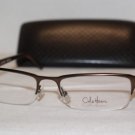 Brand New Cole Haan Eyeglass Mod. CH 208 Col. Brown 53-18-140 & Case