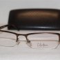 Brand New Cole Haan Eyeglass Mod. CH 208 Col. Brown 53-18-140 & Case