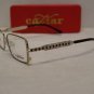 Brand New Caviar Eyeglass Mod. M5774 Col.Black/Gold  52-14 WITH STONES! & Case
