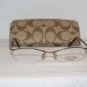 Brand New Coach Jillian Sand 49-17 Eyeglasses: Mod. Jillian 49-17 & Case