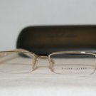 Brand New Ralph Lauren 5065 Shiny Gold 49-16 Eyeglasses: Mod. 5065 (9116) & Case