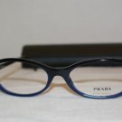 Brand New Prada VPR05O Black Blue EAF-1O1 Eyeglasses: Mod. VPR 05O 51-16 & Case