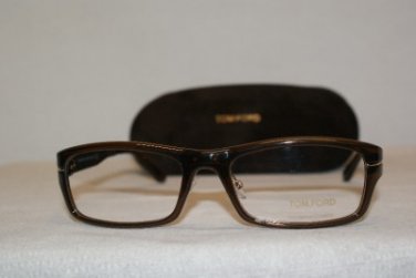 Brand New Tom Ford 5217 Brown 048 Eyeglasses: Mod. TF 5217 56-18 & Case