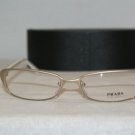 Brand New Prada Shiny Gold FAC-1O1 Eyeglasses: Mod. VPR 54O (FAC) 52-16 & Case