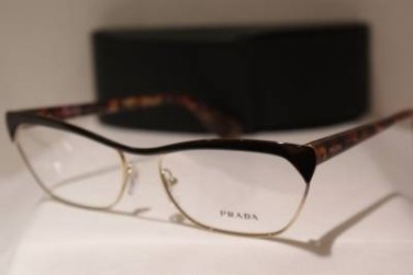 Brand New PRADA Eyeglass Mod. VPR 57Q Col. QE6-1O1  Sz. 56-16-140 & Case
