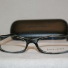 Brand New Ralph Lauren 6036 Clear Blue 5148 Eyeglasses: Mod. 6036 51-16 & Case