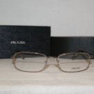 New Prada 60M Shiny Bronze 54-17 Eyeglasses: Mod. VPR 60M (1BI-1O1) & Case