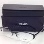 New Prada 60M Shiny Bronze 54-17 Eyeglasses: Mod. VPR 60M (1BI-1O1) & Case