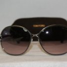 New Tom Ford 222 Leila Shiny Silver Sunglasses: Mod. TF 222 (14Z) 63-14 & Case