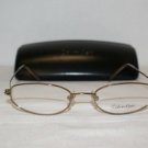 New Gold Calvin Klein 557 49-18 Eyeglasses: Mod. 557 (073) 49-18 &Case