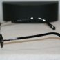 New Prada 60N Silver & Black Eyeglasses: Mod. VPR 60N (2BB-1O1) 54-17 & Case