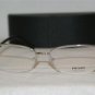 New Prada 60N Silver & Black Eyeglasses: Mod. VPR 60N (2BB-1O1) 54-17 & Case