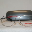 New Prada Sport VPS 53B Silver 1AP-1O1 Eyeglasses: Mod. VPS53B 56-14 & Case