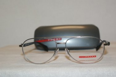 New Prada Sport VPS 53B Silver 1AP-1O1 Eyeglasses: Mod. VPS53B 56-14 & Case