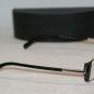 New Prada 61N Silver & Black Eyeglasses: Mod. VPR 61N (2BB-1O1) 53-17 & Case