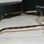 New Prada 64M Gold/Tortoise 55-17 Eyeglasses: Mod. VPR 64M (AAX-1O1) & Case