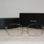 New Prada 64M Gold/Tortoise 55-17 Eyeglasses: Mod. VPR 64M (AAX-1O1) & Case