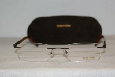 New Tom Ford 5199 Shiny Brown Eyeglasses: Mod. TF 5199 (050) 55-18 & Case
