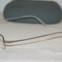 New Miu Miu 66A Shiny Silver 51-19 Eyeglasses: Mod. VMU 66A (1AP-1O1) & Case