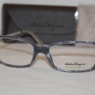 New Salvatore Ferragamo Eyeglass Mod. 2651-B Col. Lilac/Green 53-16-135 &Case