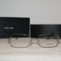 New Prada 63M Gunmetal 52-17 Eyeglasses: Mod. VPR 63M (5AV-1O1) & Case