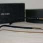 New Prada 63M Gunmetal 52-17 Eyeglasses: Mod. VPR 63M (5AV-1O1) & Case
