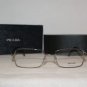 New Prada 63M Gunmetal 52-17 Eyeglasses: Mod. VPR 63M (5AV-1O1) & Case