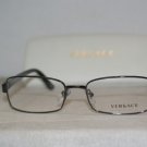 New Versace 1173 1255 Shiny Gunmetal 52-17 Eyeglasses: Mod. 1173 (1255) & Case