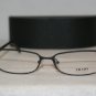New Prada 54O Matte Black 52-16 Eyeglasses: Mod. VPR 54O (FAD-1O1) & Case