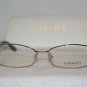 New Versace 1168-H Shiny Silver 52-16 Eyeglasses: Mod. 1168-H (1000) & Case