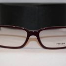 Brand New PRADA Eyeglass Mod. VPR 15Q Col. ROO-1O1 Sz. 54-17-145 & Original Case