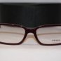 Brand New PRADA Eyeglass Mod. VPR 15Q Col. ROO-1O1 Sz. 54-17-145 & Original Case