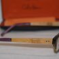 Brand New Cole Haan Eyeglass Mod. 961 Col. Plum Horn 53-17-145 & Case